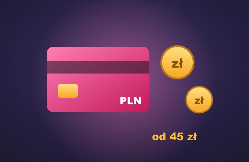 Różowa karta płatnicza PLN i złote monety – wpłaty od 45 zł w Candy Casino